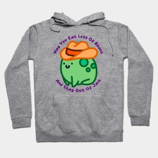 Cowboy western funny saying frog in hat Hoodie